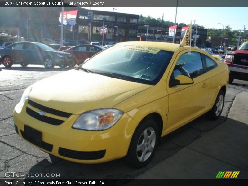 Rally Yellow / Ebony 2007 Chevrolet Cobalt LT Coupe