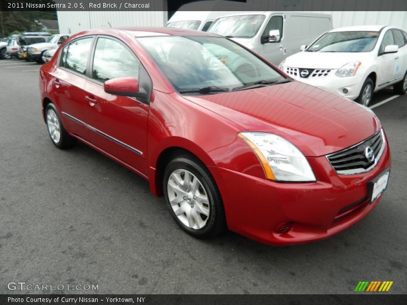Red Brick / Charcoal 2011 Nissan Sentra 2.0 S