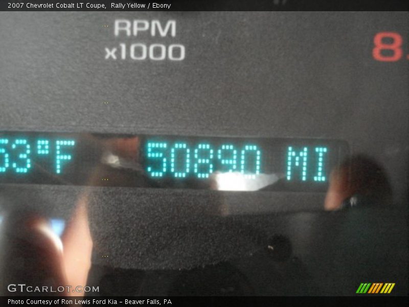 Rally Yellow / Ebony 2007 Chevrolet Cobalt LT Coupe