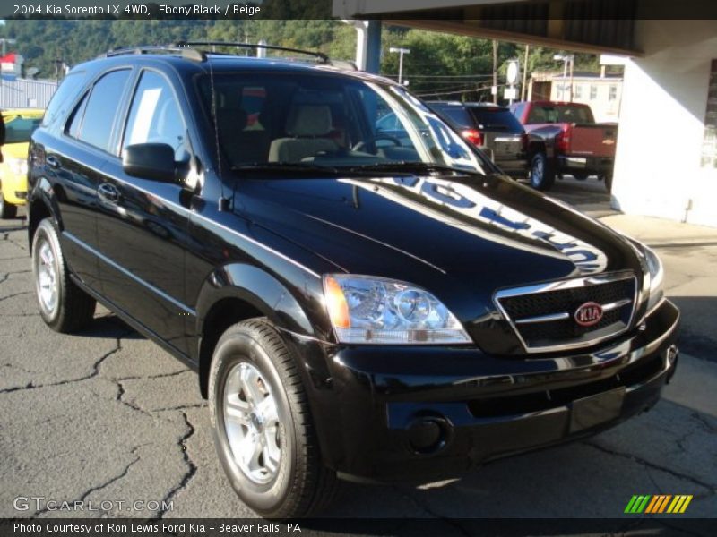 Ebony Black / Beige 2004 Kia Sorento LX 4WD
