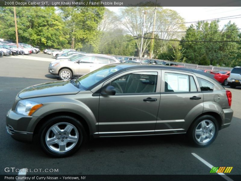 Light Khaki Metallic / Pastel Pebble Beige 2008 Dodge Caliber SXT