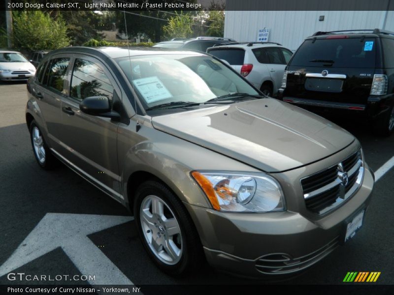 Light Khaki Metallic / Pastel Pebble Beige 2008 Dodge Caliber SXT