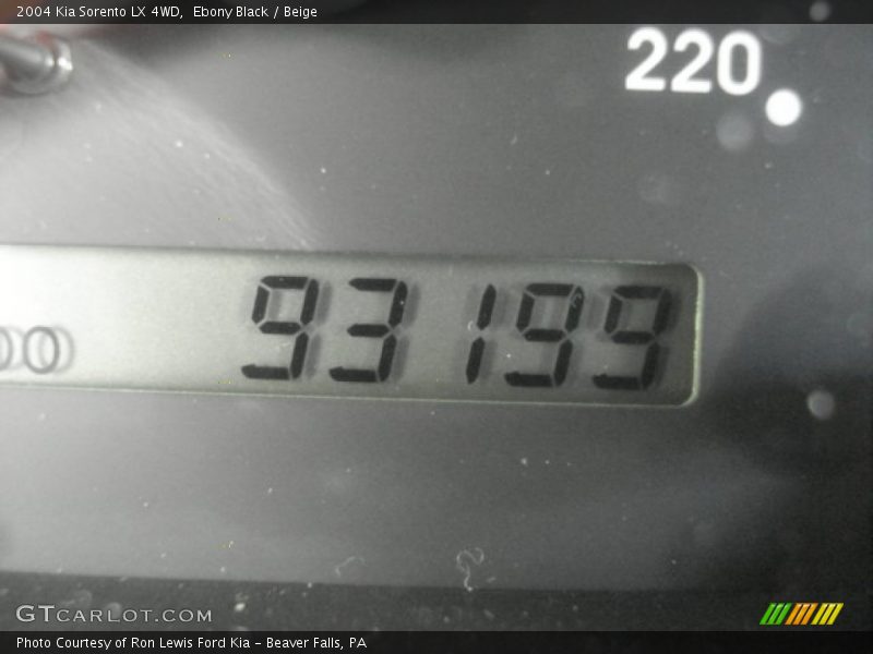 Ebony Black / Beige 2004 Kia Sorento LX 4WD