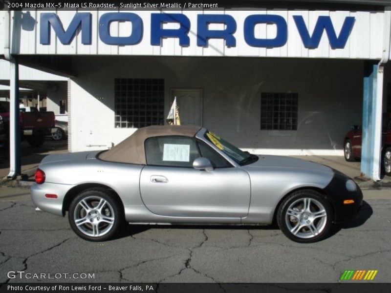 Sunlight Silver Metallic / Parchment 2004 Mazda MX-5 Miata LS Roadster
