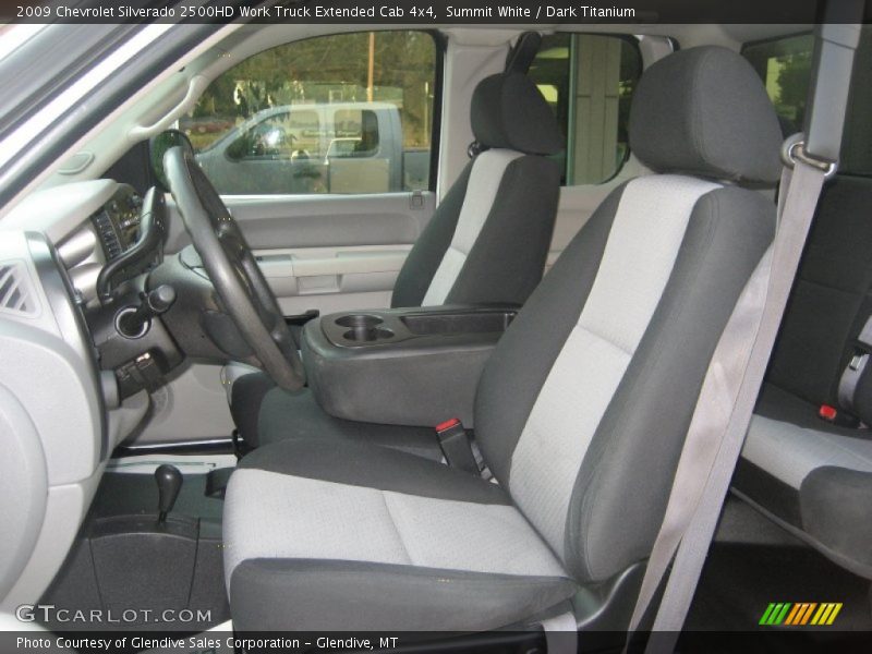 Summit White / Dark Titanium 2009 Chevrolet Silverado 2500HD Work Truck Extended Cab 4x4