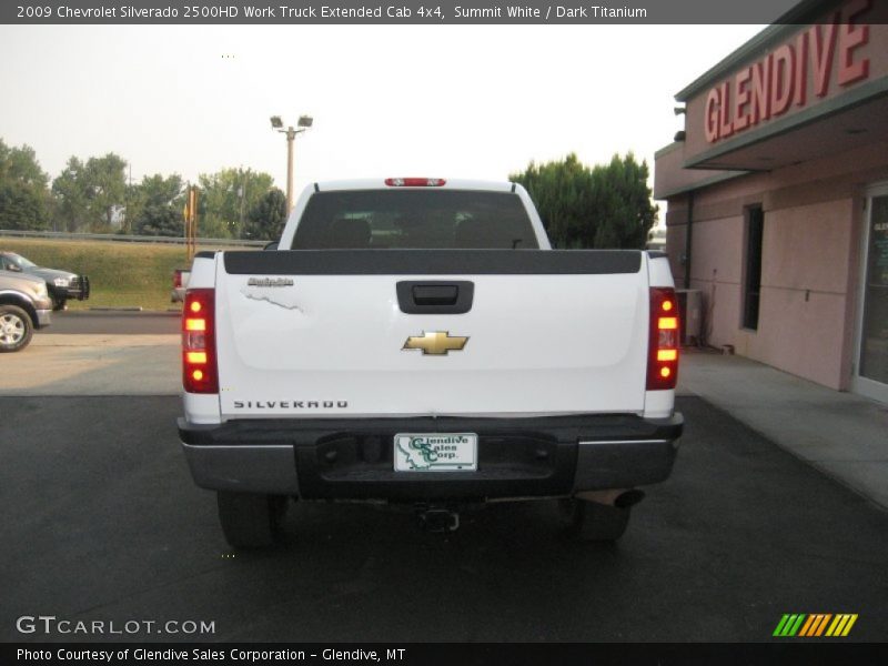 Summit White / Dark Titanium 2009 Chevrolet Silverado 2500HD Work Truck Extended Cab 4x4