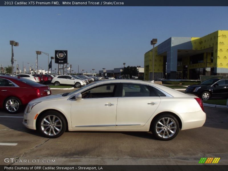 White Diamond Tricoat / Shale/Cocoa 2013 Cadillac XTS Premium FWD