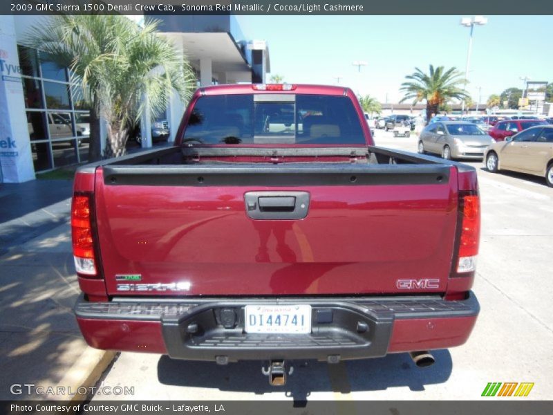 Sonoma Red Metallic / Cocoa/Light Cashmere 2009 GMC Sierra 1500 Denali Crew Cab