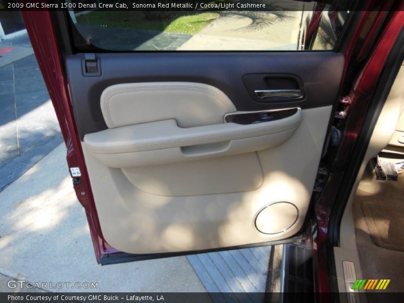 Sonoma Red Metallic / Cocoa/Light Cashmere 2009 GMC Sierra 1500 Denali Crew Cab
