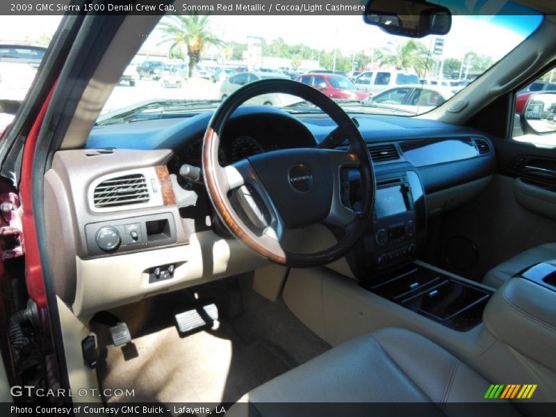 Sonoma Red Metallic / Cocoa/Light Cashmere 2009 GMC Sierra 1500 Denali Crew Cab