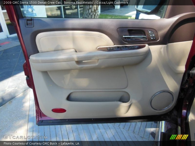 Sonoma Red Metallic / Cocoa/Light Cashmere 2009 GMC Sierra 1500 Denali Crew Cab