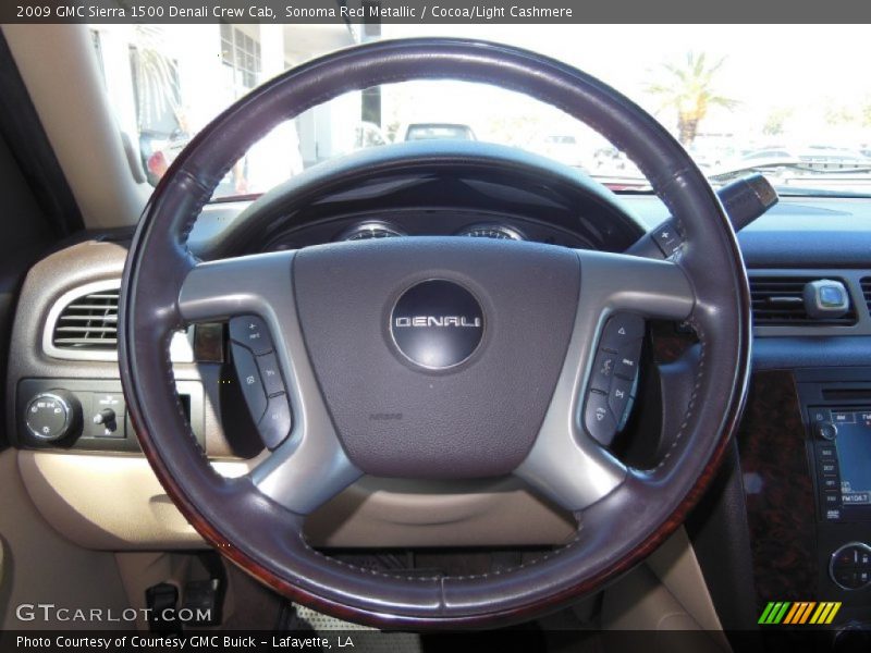 Sonoma Red Metallic / Cocoa/Light Cashmere 2009 GMC Sierra 1500 Denali Crew Cab