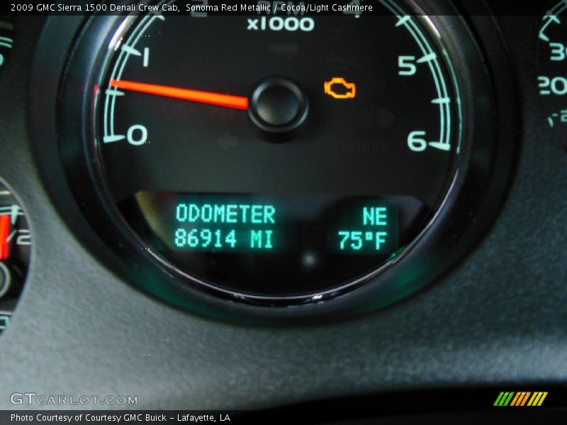 Sonoma Red Metallic / Cocoa/Light Cashmere 2009 GMC Sierra 1500 Denali Crew Cab