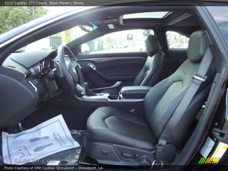  2013 CTS Coupe Ebony Interior