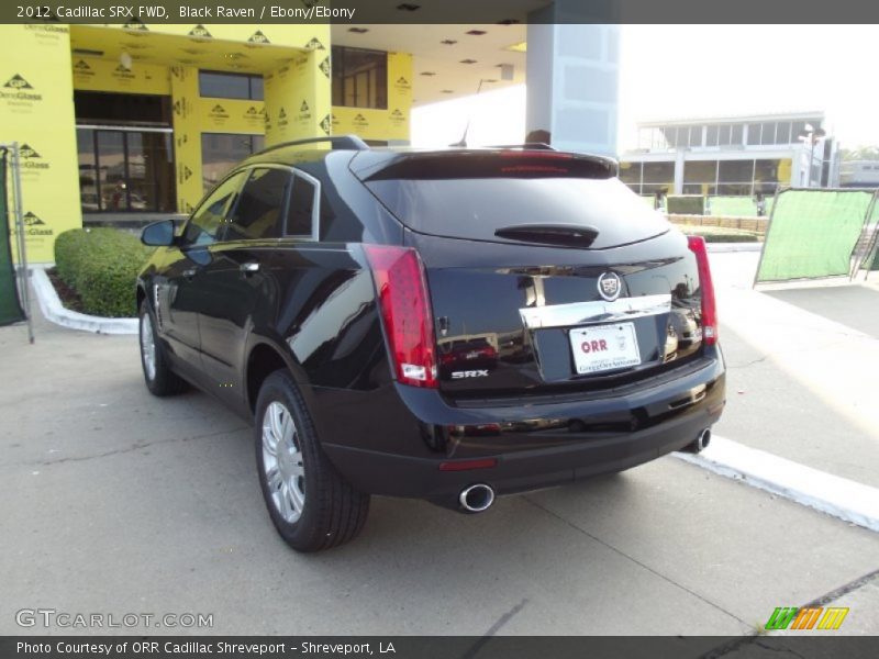Black Raven / Ebony/Ebony 2012 Cadillac SRX FWD
