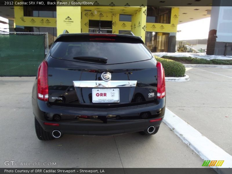 Black Raven / Ebony/Ebony 2012 Cadillac SRX FWD