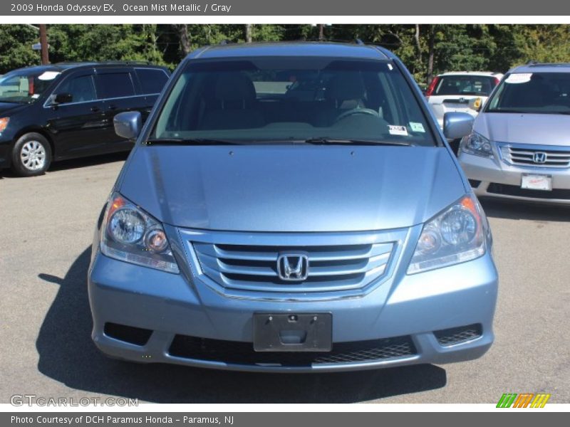 Ocean Mist Metallic / Gray 2009 Honda Odyssey EX