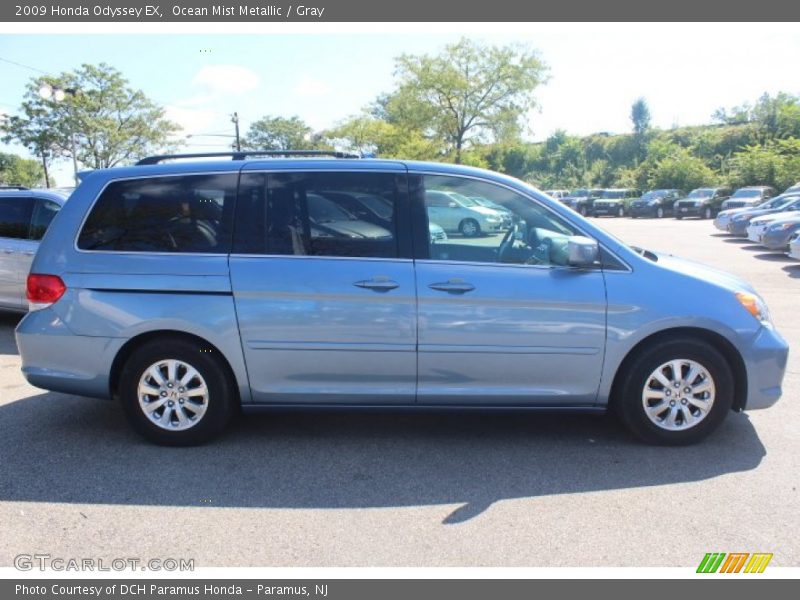 Ocean Mist Metallic / Gray 2009 Honda Odyssey EX