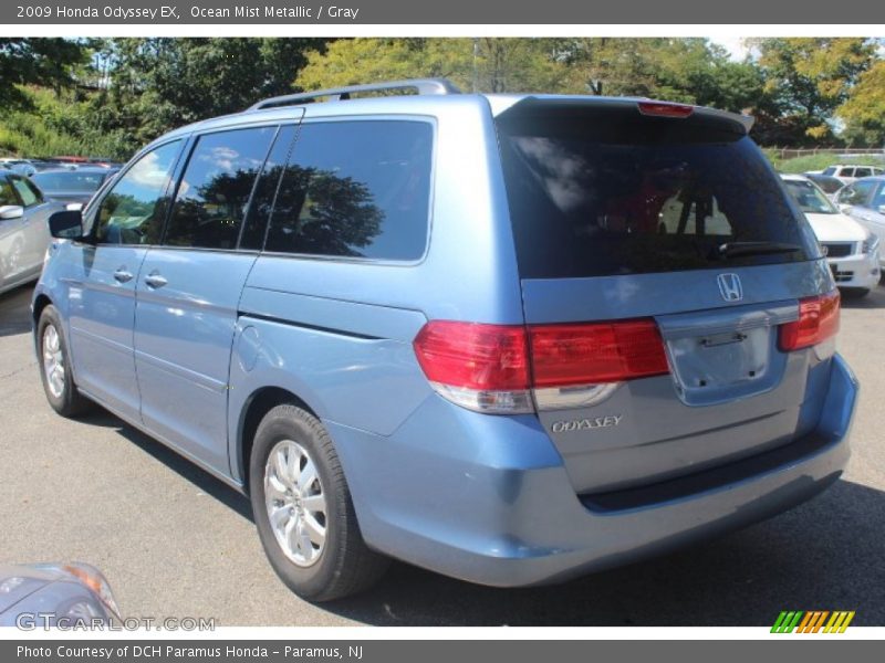 Ocean Mist Metallic / Gray 2009 Honda Odyssey EX