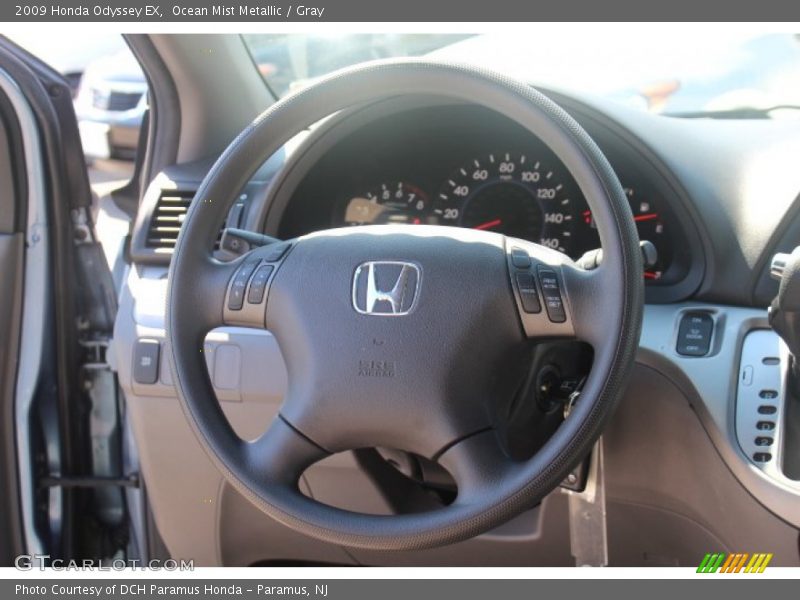 Ocean Mist Metallic / Gray 2009 Honda Odyssey EX