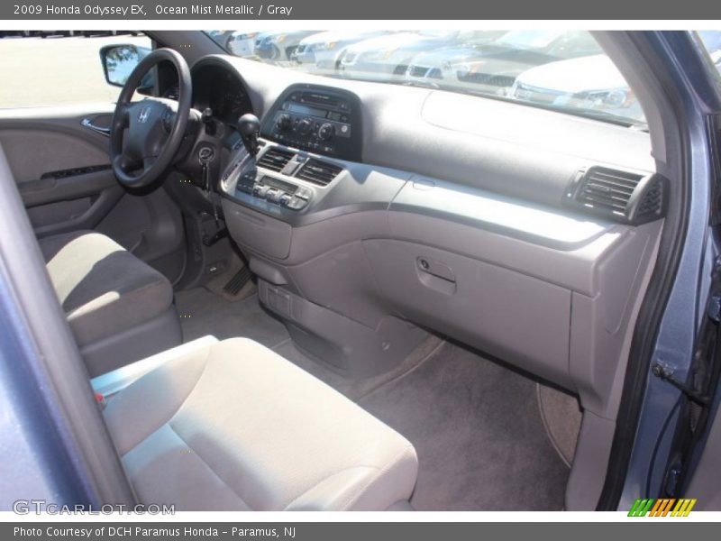 Ocean Mist Metallic / Gray 2009 Honda Odyssey EX