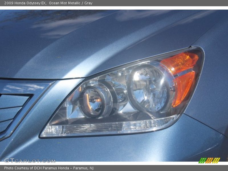 Ocean Mist Metallic / Gray 2009 Honda Odyssey EX