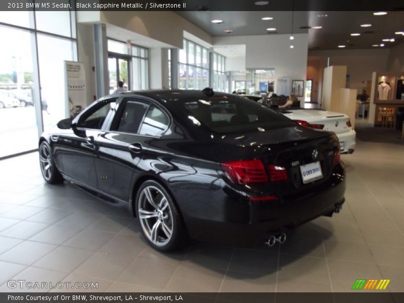 Black Sapphire Metallic / Silverstone II 2013 BMW M5 Sedan