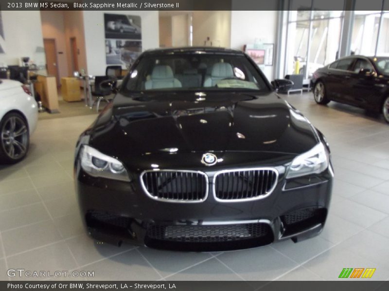 Black Sapphire Metallic / Silverstone II 2013 BMW M5 Sedan