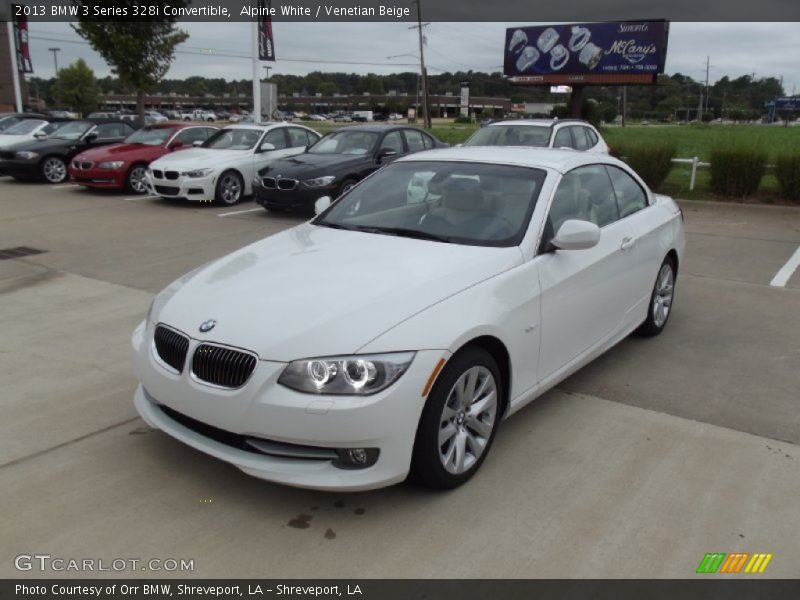 Alpine White / Venetian Beige 2013 BMW 3 Series 328i Convertible