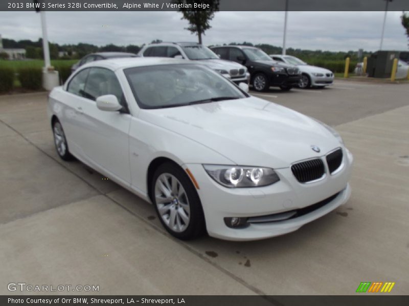 Alpine White / Venetian Beige 2013 BMW 3 Series 328i Convertible