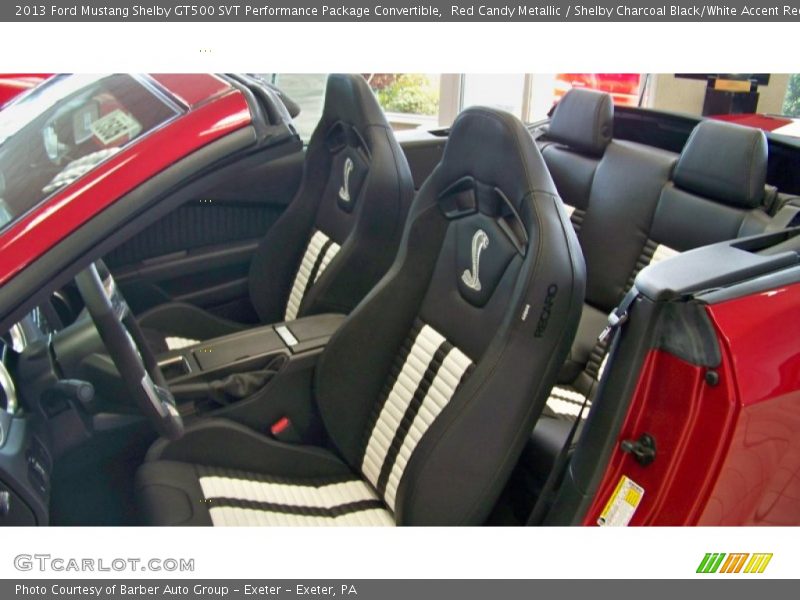 Front Seat of 2013 Mustang Shelby GT500 SVT Performance Package Convertible