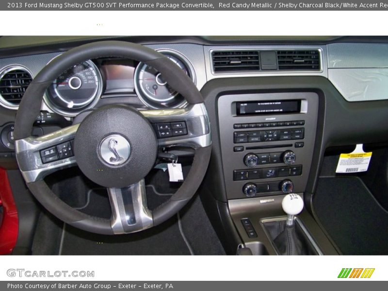 Dashboard of 2013 Mustang Shelby GT500 SVT Performance Package Convertible