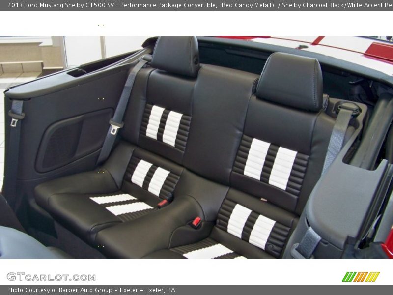 Rear Seat of 2013 Mustang Shelby GT500 SVT Performance Package Convertible