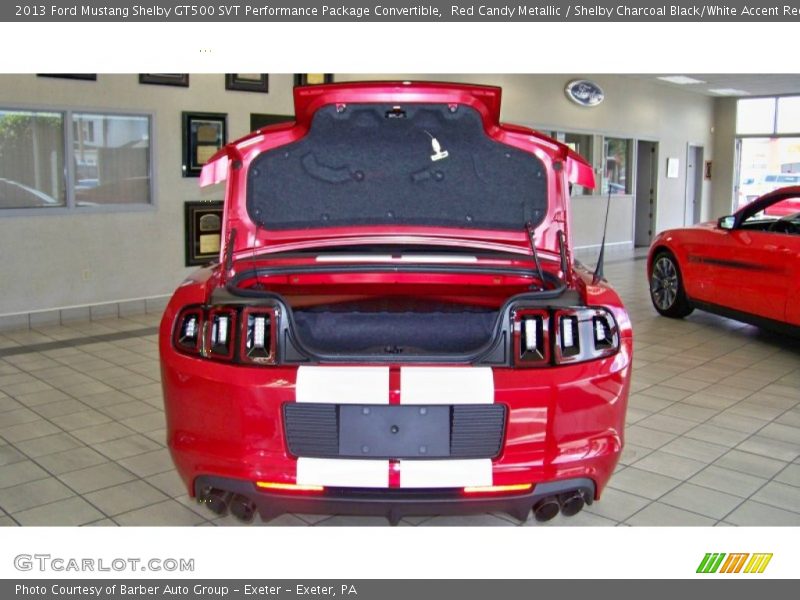 Red Candy Metallic / Shelby Charcoal Black/White Accent Recaro Sport Seats 2013 Ford Mustang Shelby GT500 SVT Performance Package Convertible