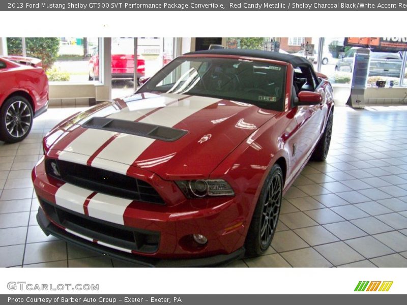 Front 3/4 View of 2013 Mustang Shelby GT500 SVT Performance Package Convertible