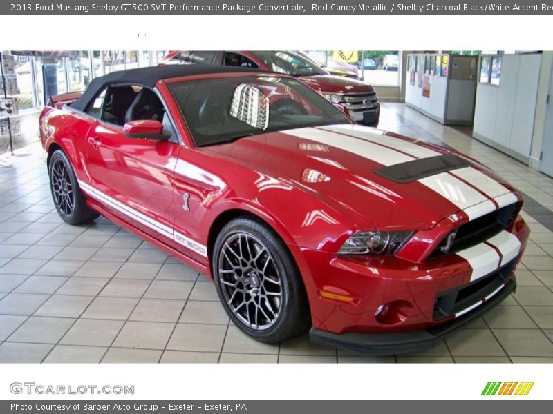 Front 3/4 View of 2013 Mustang Shelby GT500 SVT Performance Package Convertible