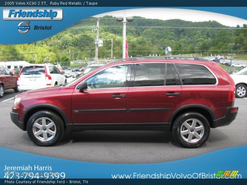 Ruby Red Metallic / Taupe 2005 Volvo XC90 2.5T