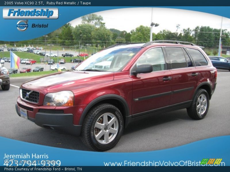 Ruby Red Metallic / Taupe 2005 Volvo XC90 2.5T