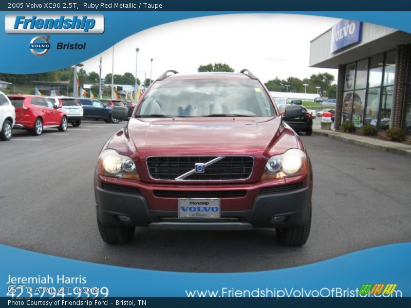 Ruby Red Metallic / Taupe 2005 Volvo XC90 2.5T