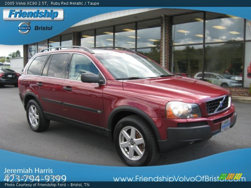 Ruby Red Metallic / Taupe 2005 Volvo XC90 2.5T
