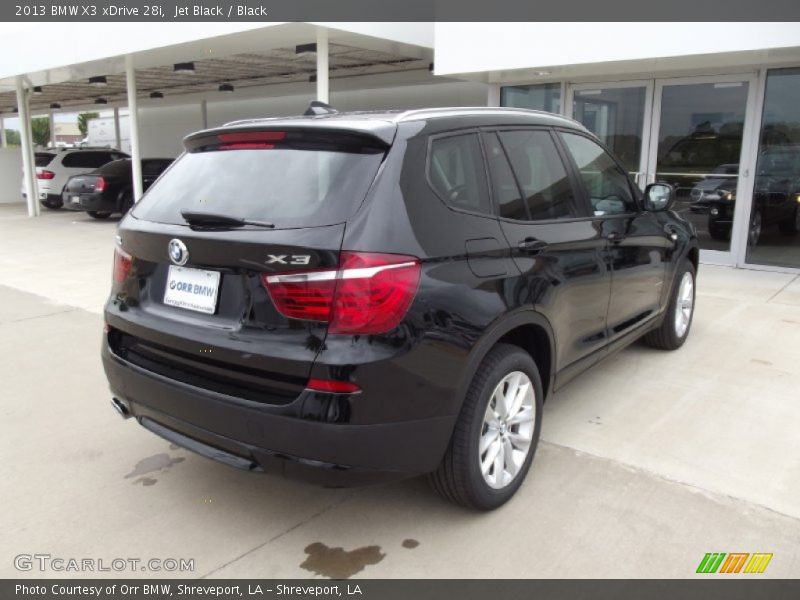 Jet Black / Black 2013 BMW X3 xDrive 28i