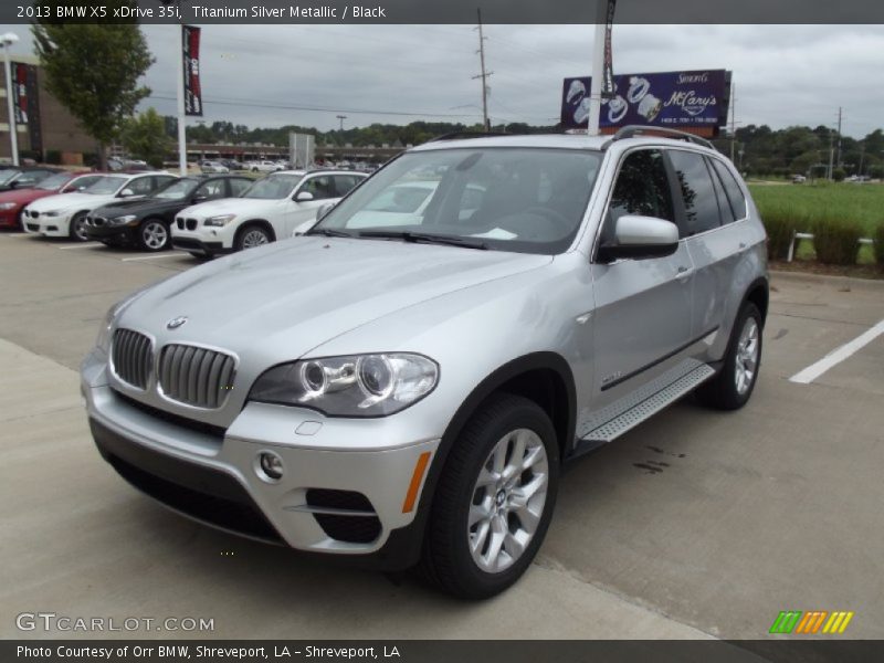 Titanium Silver Metallic / Black 2013 BMW X5 xDrive 35i