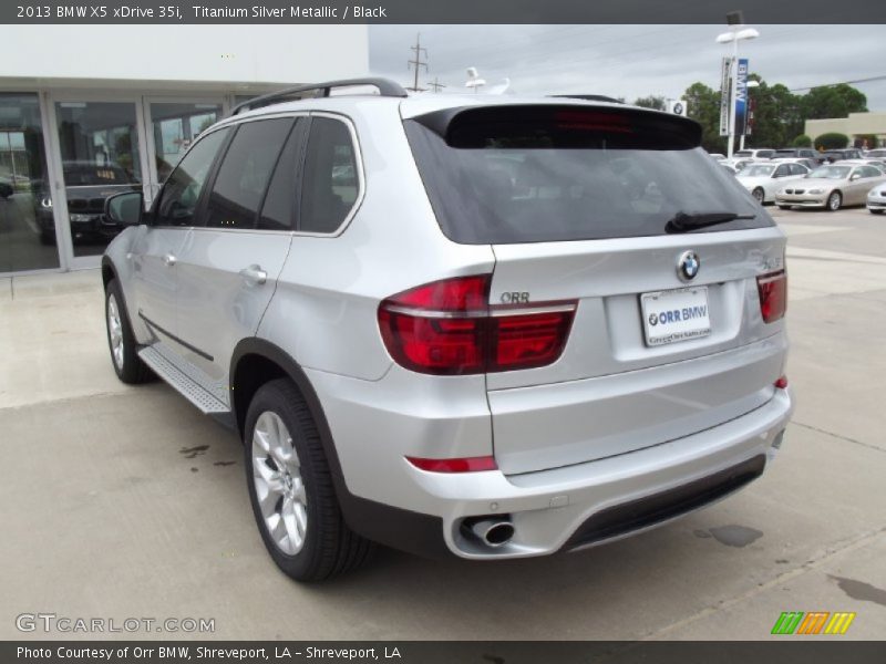 Titanium Silver Metallic / Black 2013 BMW X5 xDrive 35i