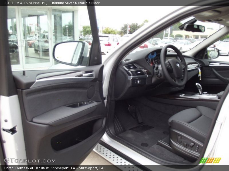 Titanium Silver Metallic / Black 2013 BMW X5 xDrive 35i