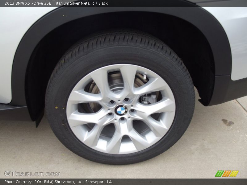 Titanium Silver Metallic / Black 2013 BMW X5 xDrive 35i