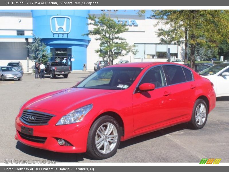 Vibrant Red / Graphite 2011 Infiniti G 37 x AWD Sedan
