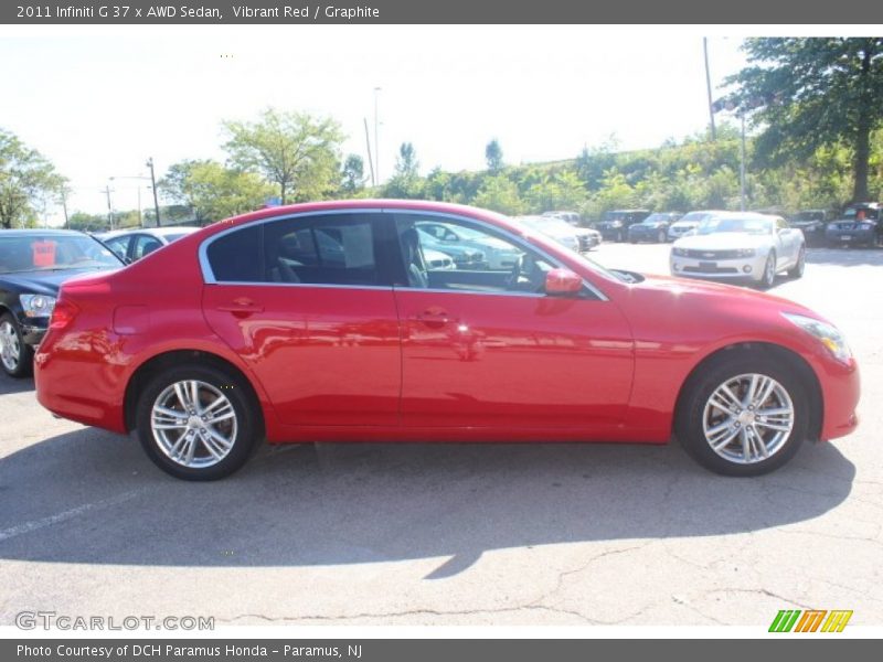 Vibrant Red / Graphite 2011 Infiniti G 37 x AWD Sedan