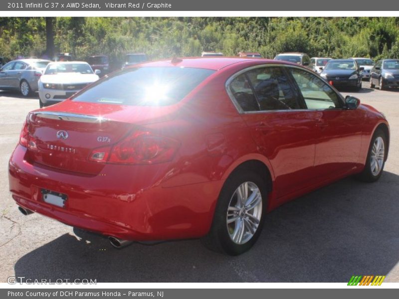Vibrant Red / Graphite 2011 Infiniti G 37 x AWD Sedan