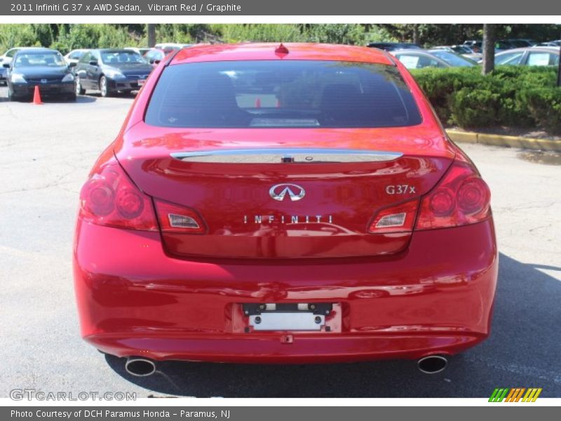 Vibrant Red / Graphite 2011 Infiniti G 37 x AWD Sedan