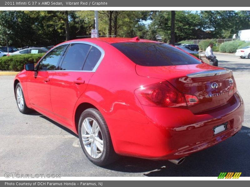 Vibrant Red / Graphite 2011 Infiniti G 37 x AWD Sedan
